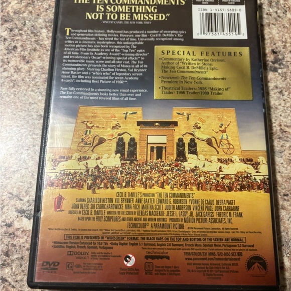 The Ten Commandments DVD - Picture 5 of 6